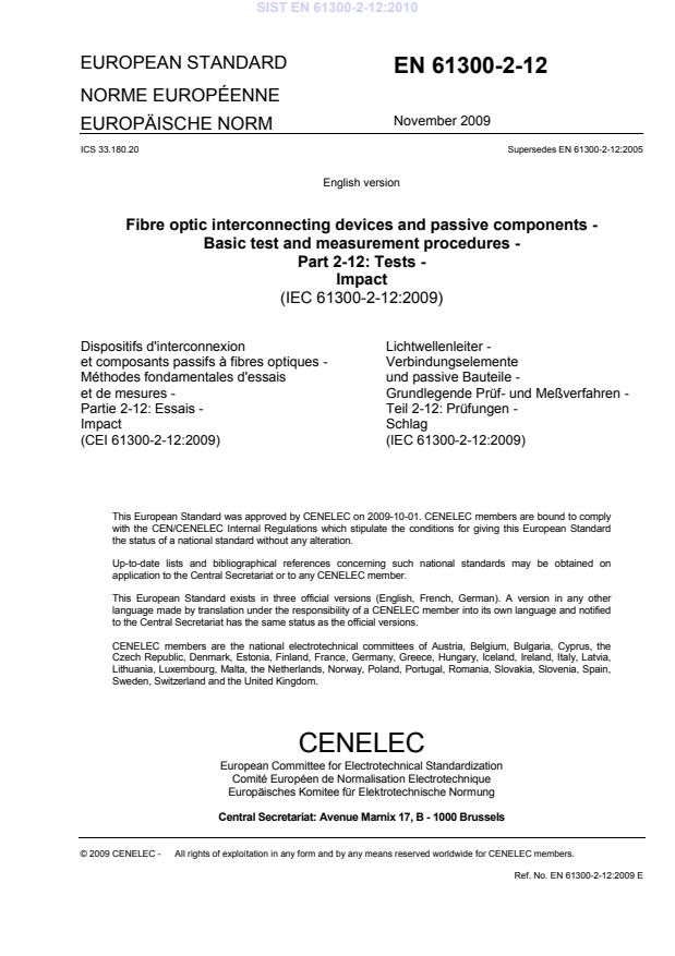 EN 61300-2-12:2010