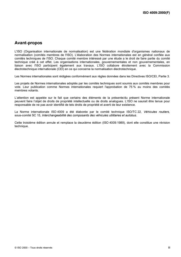 ISO 4009:2000 - Véhicules utilitaires -- Emplacement des connexions électriques et pneumatiques entre véhicules tracteurs et véhicules remorqués