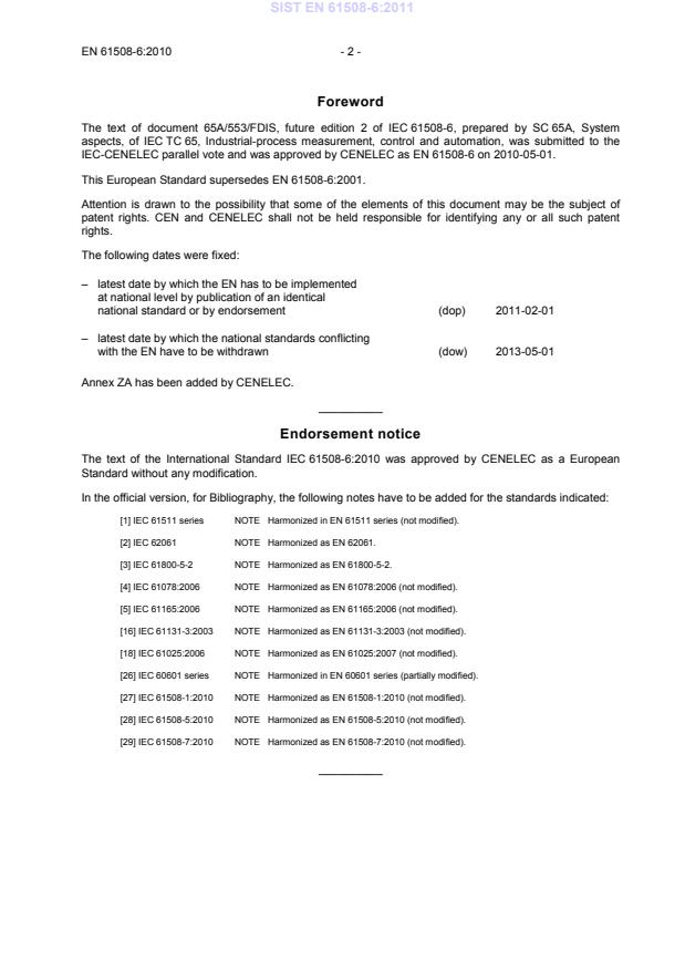 EN 61508-6:2010 EN 61508-6:2011 - Page 4 preview