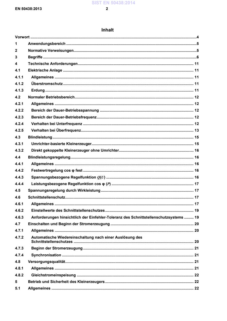 EN 50438:2013 EN 50438:2014 (DE) - BARVE - Page 4 preview