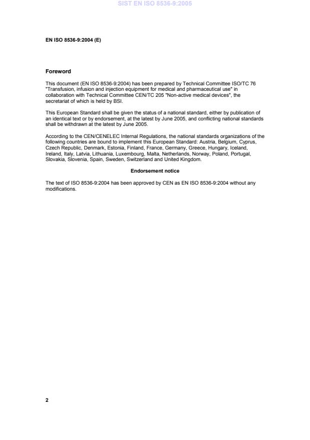 EN ISO 8536-9:2004 EN ISO 8536-9:2005 - Page 4 preview