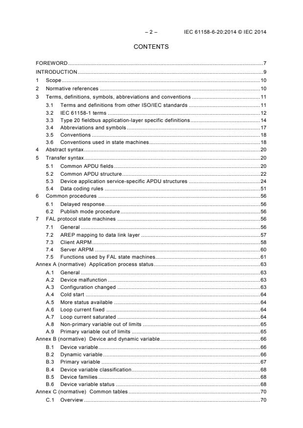 IEC 61158-6-20:2014 IEC 61158-6-20:2014 - Industrial communication networks - Fieldbus specifications - Part 6-20: Application layer protocol specification - Type 20 elements - Page 4 preview