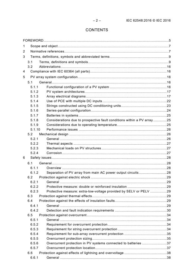 IEC 62548:2016 IEC 62548:2016 - Photovoltaic (PV) arrays - Design requirements - Page 4 preview