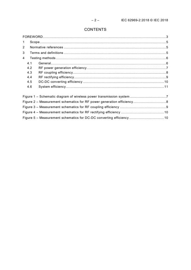 IEC 62969-2:2018 IEC 62969-2:2018 - Semiconductor devices - Semiconductor interface for automotive vehicles - Part 2: Efficiency evaluation methods of wireless power transmission using resonance for automotive vehicles sensors - Page 4 preview