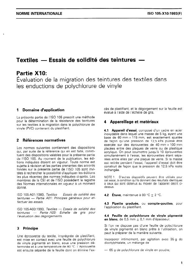 ISO 105-X10:1993 - Textiles -- Essais de solidité des teintures