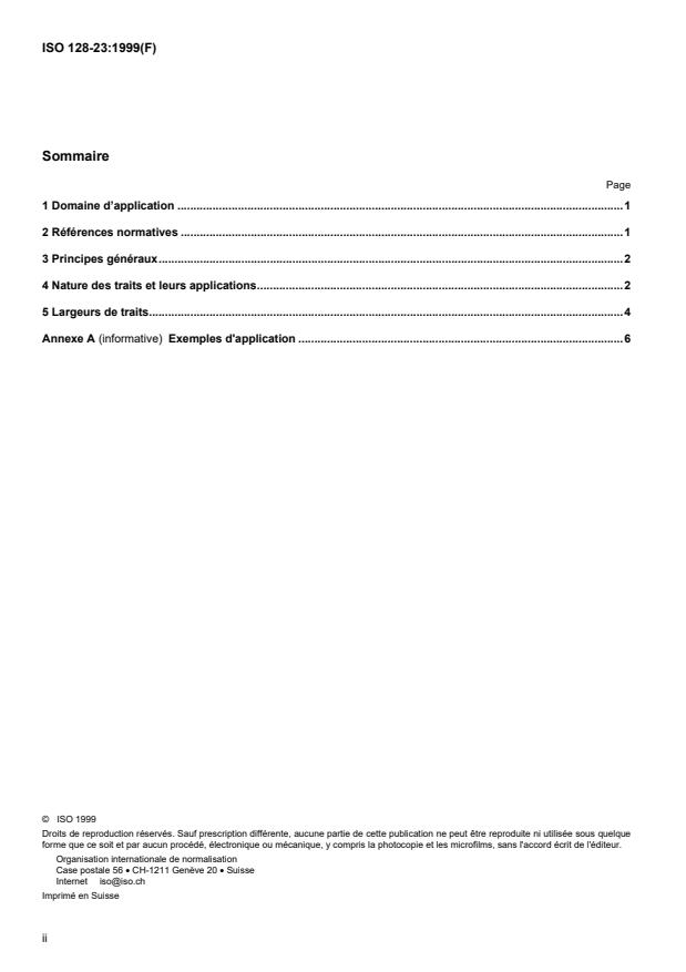 ISO 128-23:1999 ISO 128-23:1999 - Dessins techniques -- Principes généraux de représentation - Page 2 preview