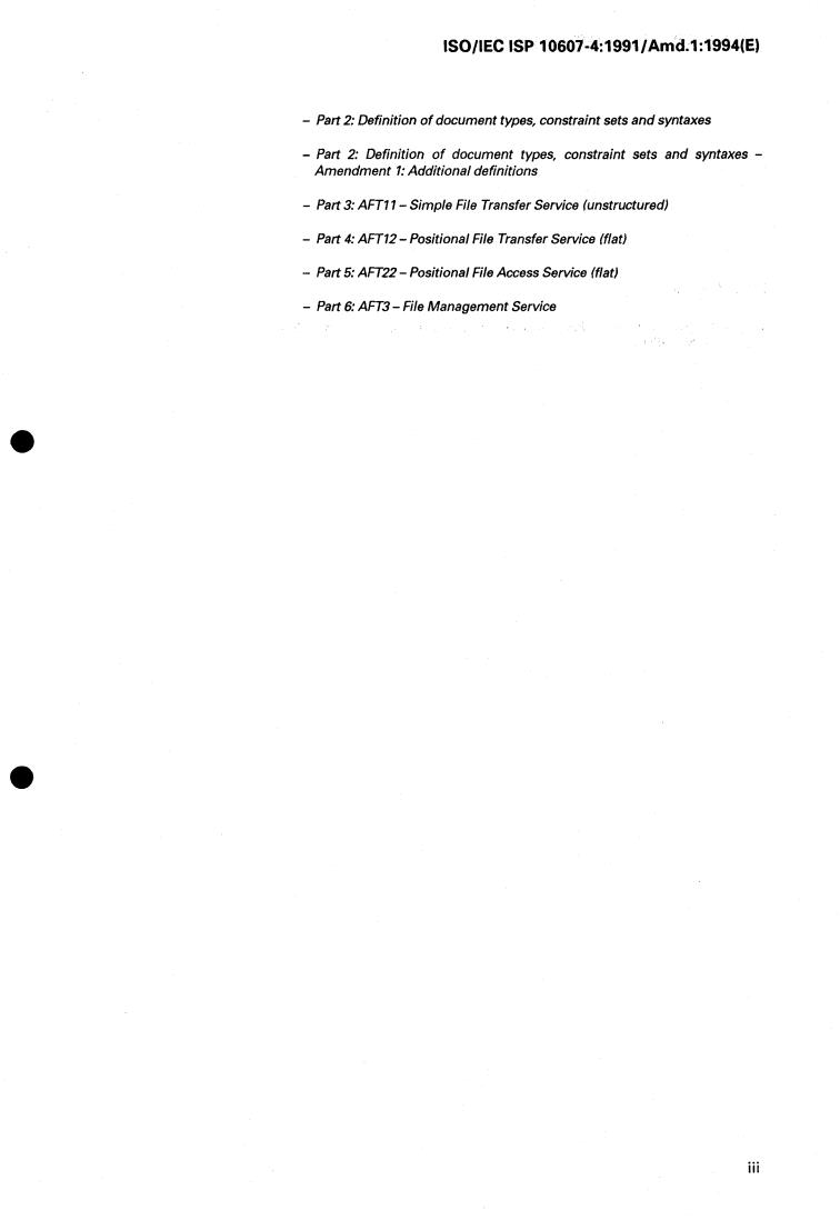 ISO/IEC ISP 10607-4:1991/Amd 1:1994 - Information technology — International Standardized Profiles AFTnn — File Transfer, Access and Management — Part 4: AFT12 — Positional File Transfer Service (Flat) — Amendment 1
Released:4/7/1994
