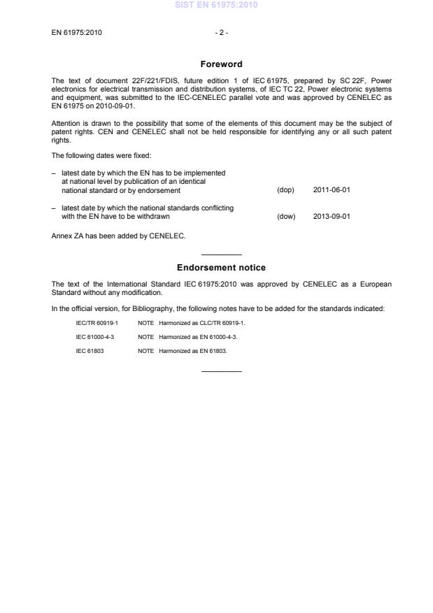 SIST EN 61975:2010 SIST EN 61975:2010 - Page 4 preview
