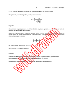 IEC 60287-1-1:1994/AMD2:2001 IEC 60287-1-1:1994/AMD2:2001 - Amendment 2 - Electric cables - Calculation of the current rating - Part 1: Current rating equations (100% load factor) and calculation of losses - Section 1: General
Released:8/27/2001
Isbn:2831859794 - Page 4 preview