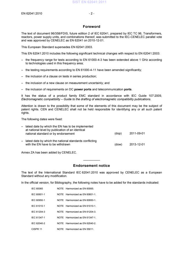 SIST EN 62041:2011 SIST EN 62041:2011 - Page 4 preview