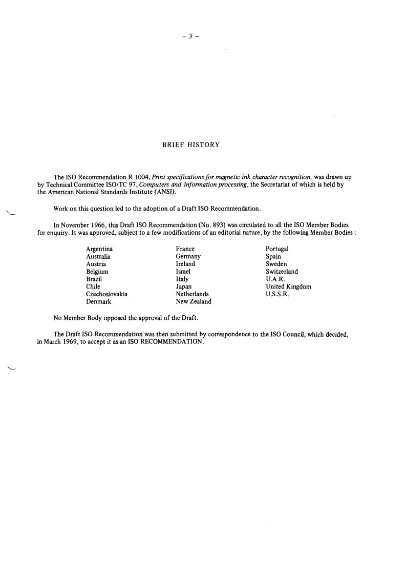 ISO/R 1004:1969 - Title missing - Legacy paper document
Released:1/1/1969