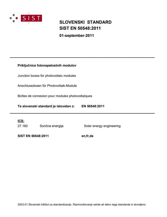 EN 50548:2011