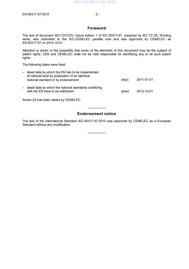 SIST EN 60317-57:2010 SIST EN 60317-57:2010 - Page 4 preview