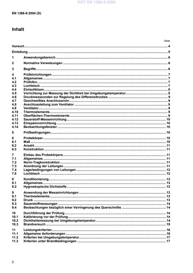 EN 1366-8:2004 EN 1366-8:2004 (de) - Page 4 preview