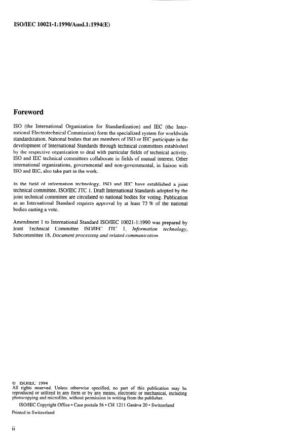 ISO/IEC 10021-1:1990/Amd 1:1994 ISO/IEC 10021-1:1990/Amd 1:1994 - Message Store Extensions - Page 2 preview