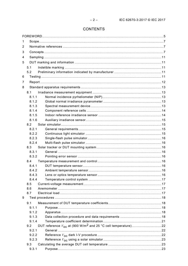 IEC 62670-3:2017 IEC 62670-3:2017 - Photovoltaic concentrators (CPV) - Performance testing - Part 3: Performance measurements and power rating - Page 4 preview