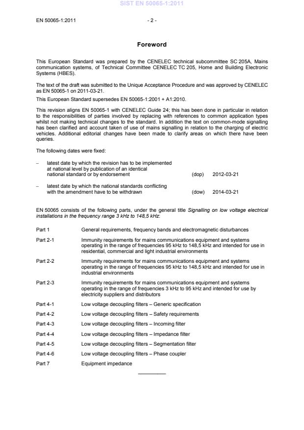 SIST EN 50065-1:2011 SIST EN 50065-1:2011 - Page 4 preview