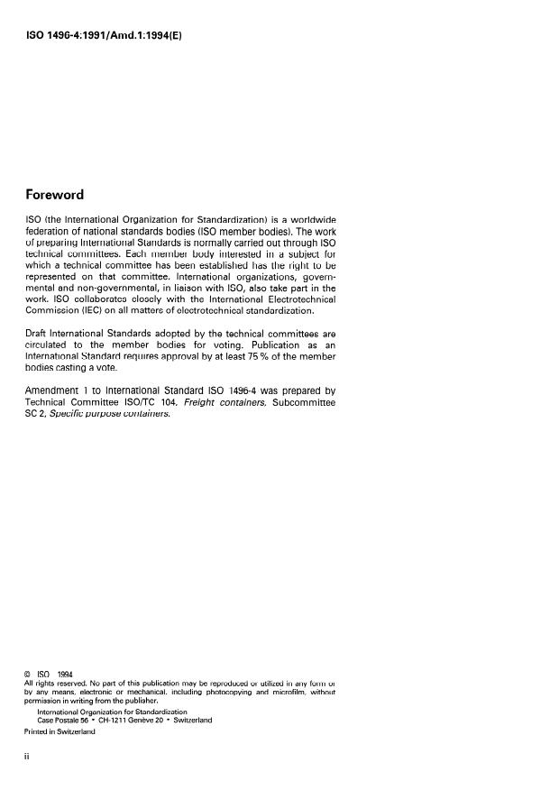 ISO 1496-4:1991/Amd 1:1994 ISO 1496-4:1991/Amd 1:1994 - 1AAA and 1BBB containers - Page 2 preview