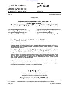 prEN 50059:2011 - Page 3 preview