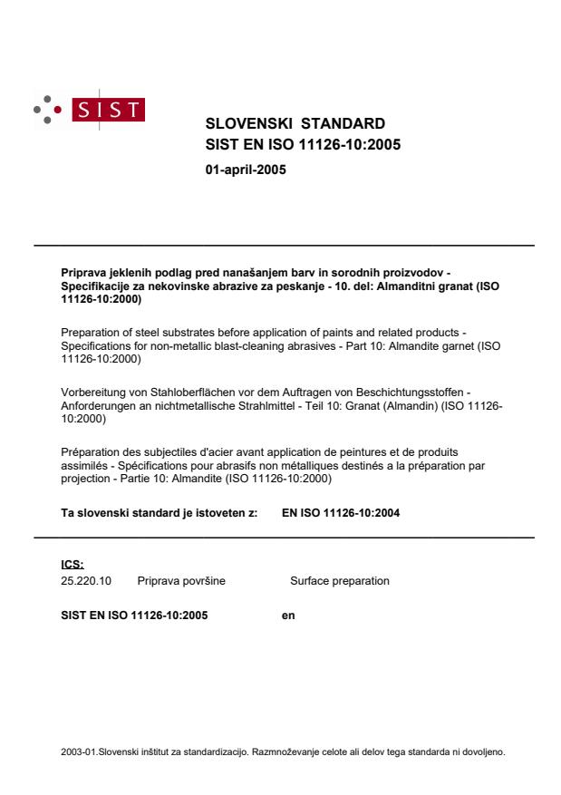 EN ISO 11126-10:2005