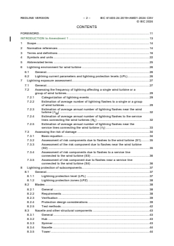 IEC 61400-24:2019+AMD1:2024 CSV - Wind energy generation systems - Part 24: Lightning protection
Released:13. 11. 2024
Isbn:9782832700327 - Page 4 preview