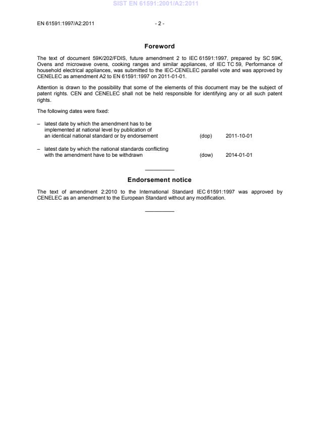 EN 61591:1997/A2:2011 EN 61591:2001/A2:2011 - Page 4 preview