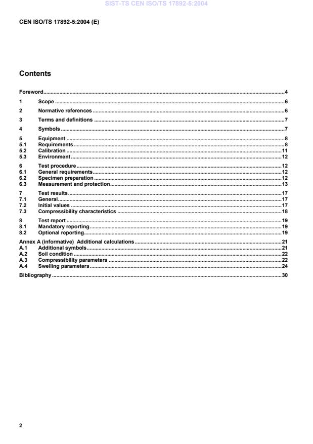 CEN ISO/TS 17892-5:2004 TS CEN ISO/TS 17892-5:2004 - Page 4 preview