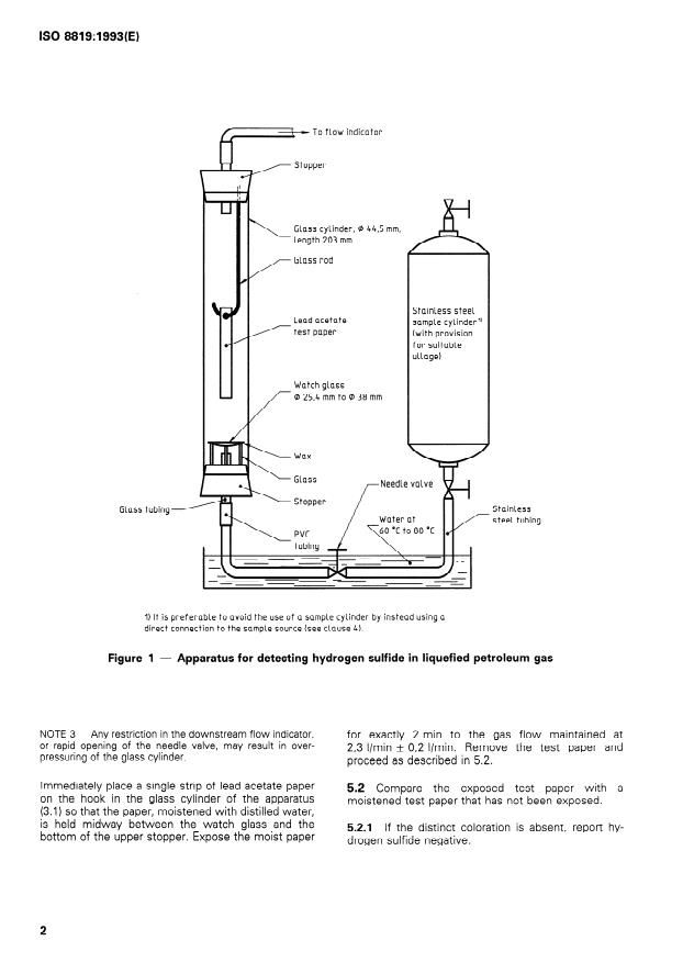 ISO 8819:1993 ISO 8819:1993 - Liquefied petroleum gases -- Detection of hydrogen sulfide -- Lead acetate method - Page 4 preview