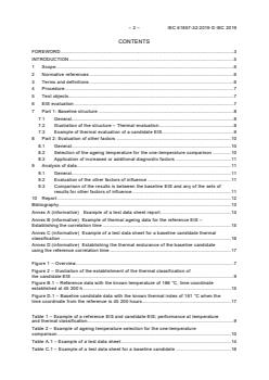 IEC 61857-32:2019 - Electrical insulation systems - Procedures for thermal evaluation - Part 32: Multifactor evaluation with increased factors during diagnostic testing - Page 4 preview