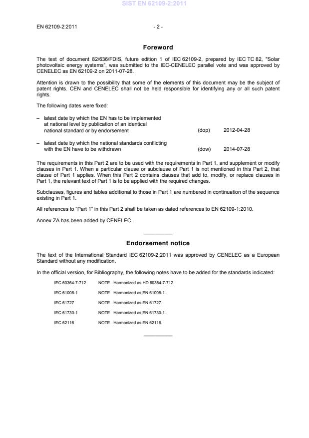 SIST EN 62109-2:2011 SIST EN 62109-2:2011 - Page 4 preview