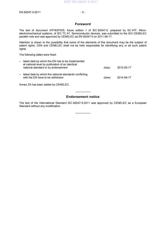 EN 62047-5:2011 EN 62047-5:2011 - Page 4 preview