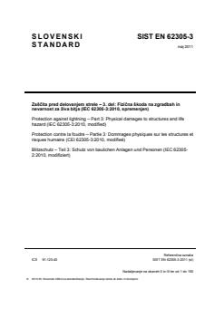 EN 62305-3:2011 - BARVE - Page 1 preview