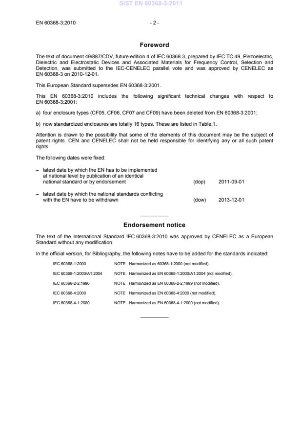 EN 60368-3:2010 EN 60368-3:2011 - Page 4 preview