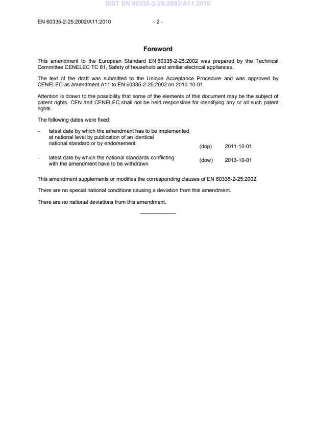 EN 60335-2-25:2002/A11:2010 EN 60335-2-25:2003/A11:2010 - Page 4 preview