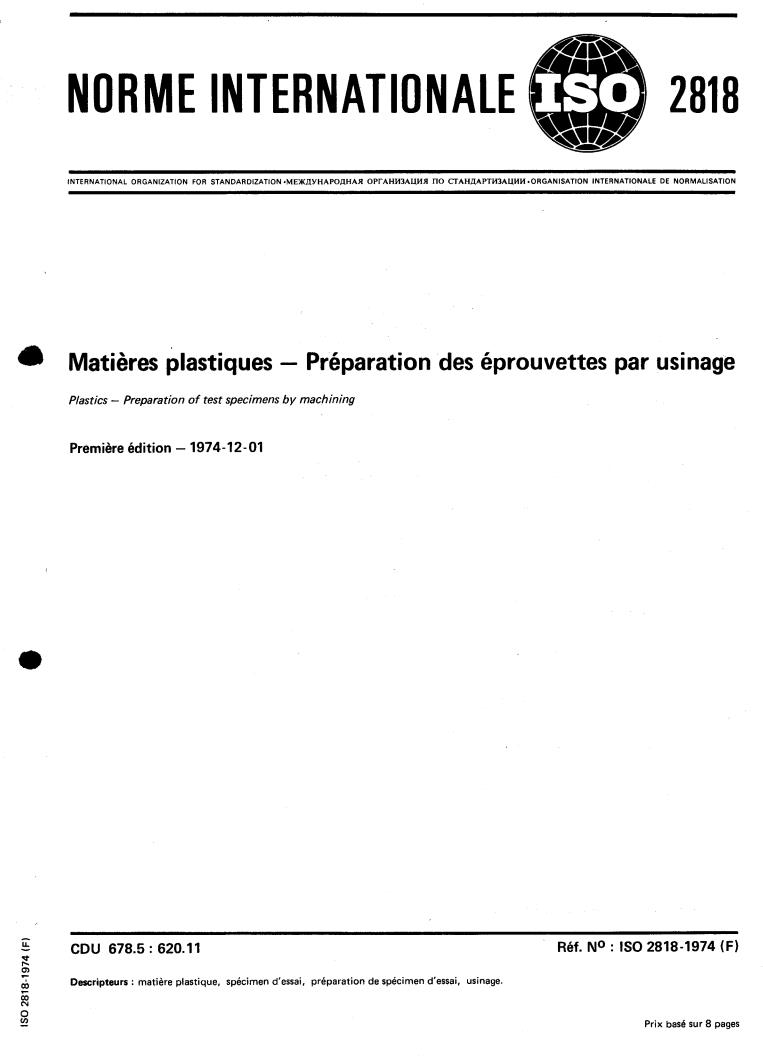 ISO 2818:1974 - Title missing - Legacy paper document
Released:1/1/1974