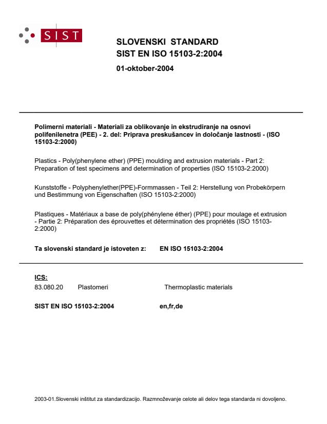 EN ISO 15103-2:2004 EN ISO 15103-2:2004 - Page 1 preview