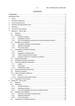 IEC TR 63025:2021 IEC TR 63025:2021 - Insulating liquids - Quantitative determination of methanol and ethanol in insulating liquids - Page 4 preview
