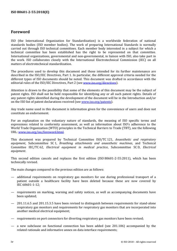ISO 80601-2-55:2018 ISO 80601-2-55:2018 - Medical electrical equipment - Part 2-55: Particular requirements for the basic safety and essential performance of respiratory gas monitors - Page 4 preview