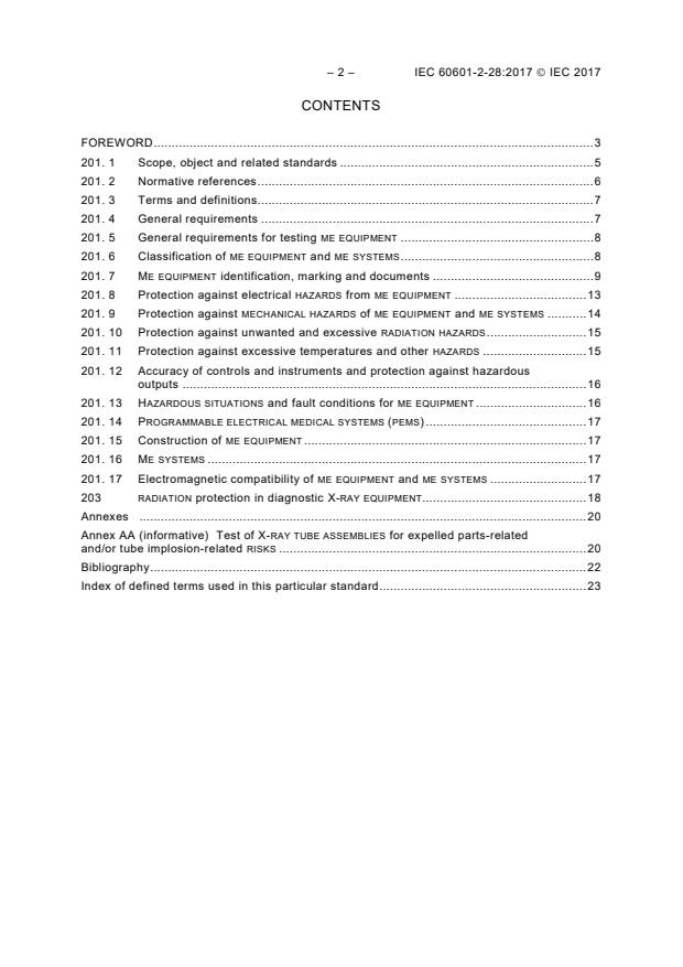 IEC 60601-2-28:2017 IEC 60601-2-28:2017 - Medical electrical equipment - Part 2-28: Particular requirements for the basic safety and essential performance of X-ray tube assemblies for medical diagnosis - Page 4 preview