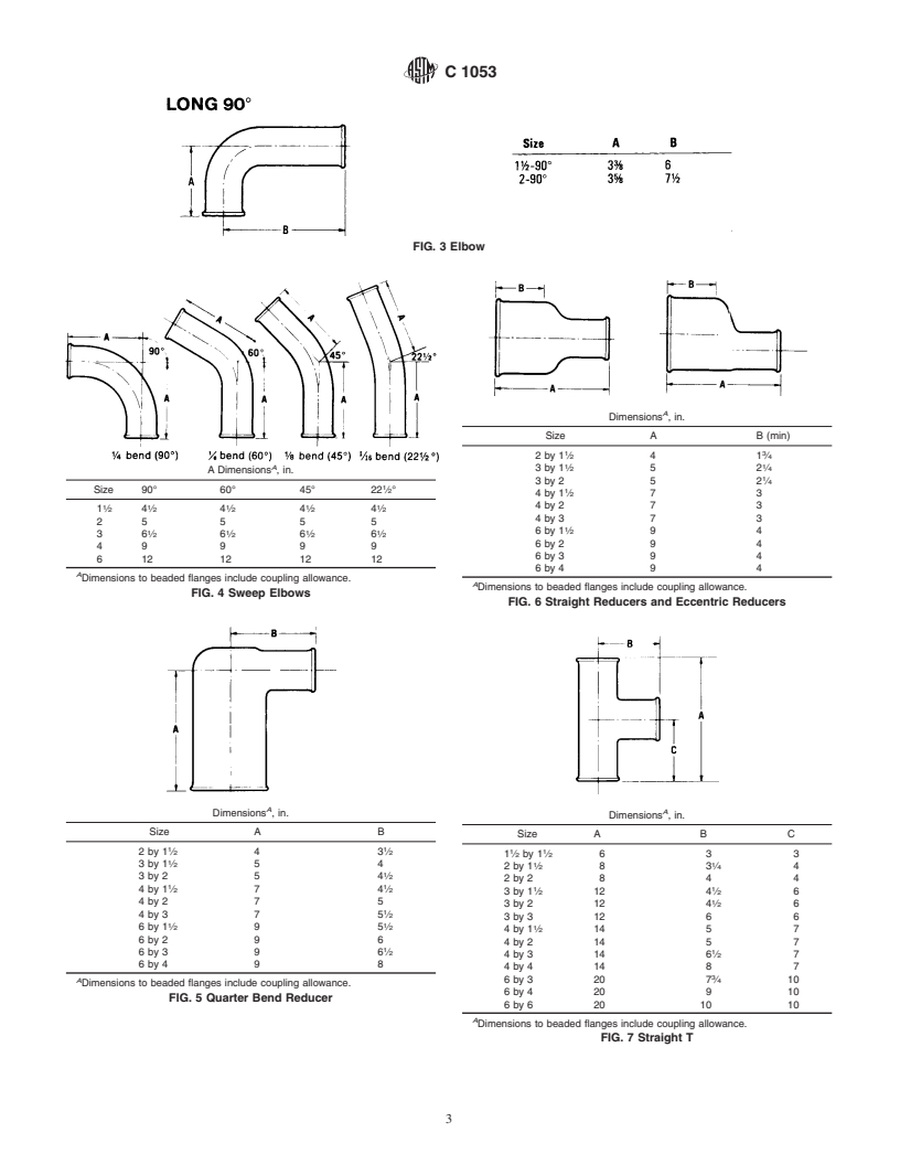 ASTM C1053-00 - Standard Specification for Borosilicate Glass Pipe and Fittings for Drain, Waste, and Vent (DWV) Applications