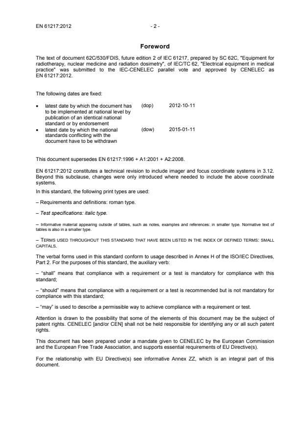 SIST EN 61217:2012 SIST EN 61217:2012 - Page 4 preview