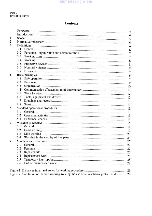 EN 50110-1:1996 EN 50110-1:1999 - Page 4 preview