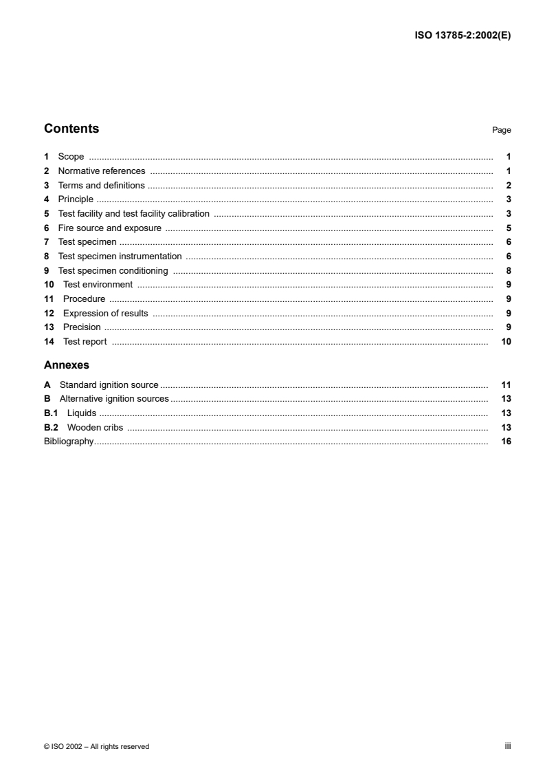 ISO 13785-2:2002 - Reaction-to-fire tests for façades — Part 2: Large-scale test
Released:12/6/2002