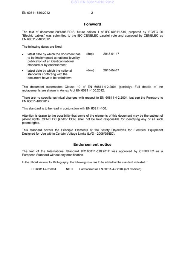 SIST EN 60811-510:2012 SIST EN 60811-510:2012 - Page 4 preview