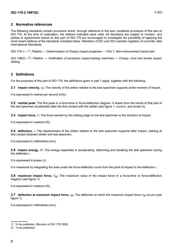 ISO 179-2:1997 ISO 179-2:1997 - Plastics -- Determination of Charpy impact properties - Page 4 preview