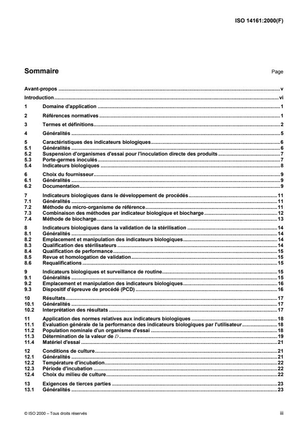 ISO 14161:2000 - Stérilisation des produits de santé -- Indicateurs biologiques -- Directives générales pour la sélection, l'utilisation et l'interprétation des résultats