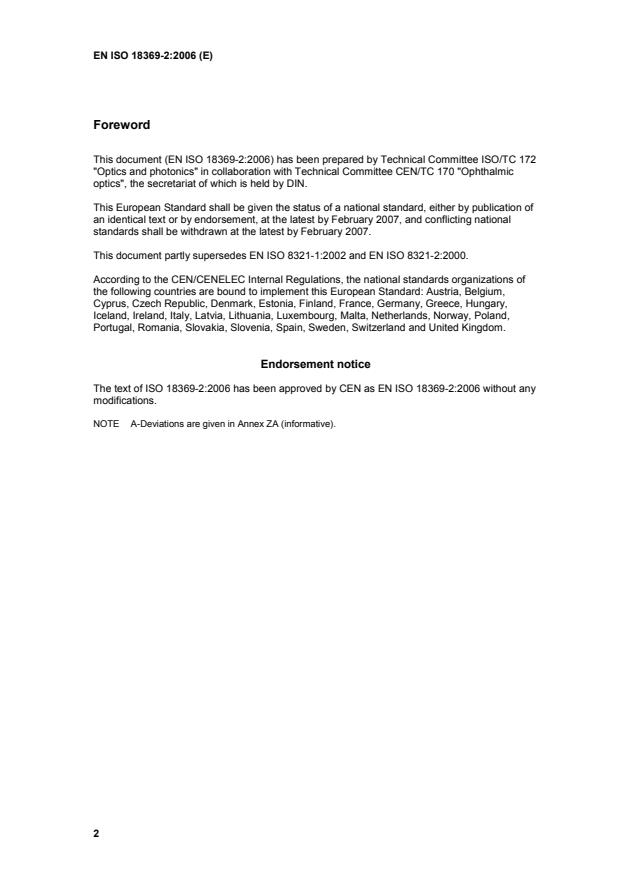 EN ISO 18369-2:2006 EN ISO 18369-2:2006 - Page 4 preview