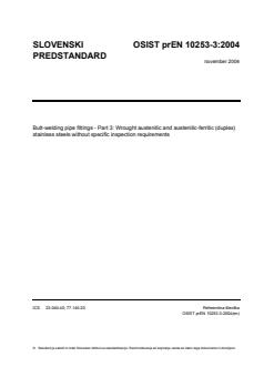 oSIST prEN 10253-3:2004 - Page 1 preview