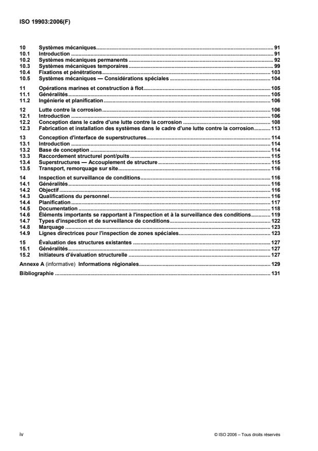 ISO 19903:2006 ISO 19903:2006 - Industries du pétrole et du gaz naturel -- Structures en mer fixes en béton - Page 4 preview
