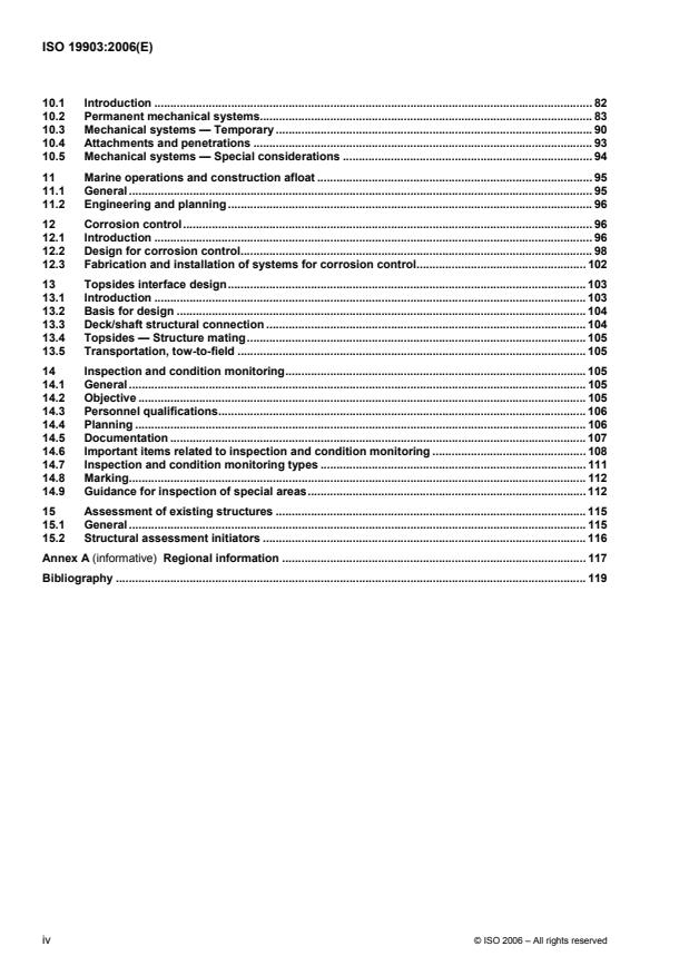 ISO 19903:2006 ISO 19903:2006 - Petroleum and natural gas industries -- Fixed concrete offshore structures - Page 4 preview